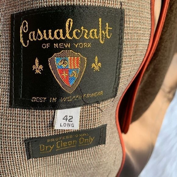 Men’s Trench Dress Coat by Casualcraft 42 R Like New - Picture 3 of 7